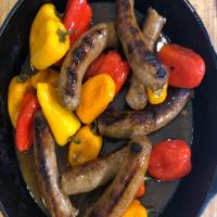 Sweet and Spicy Sausage and Mini Rainbow Peppers image