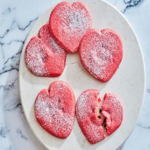 Valentine's Day Gooey Broken Heart Cookies image