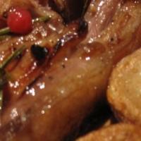 Lamb Chops With Redcurrant Sauce and Sauté Potatoes_image