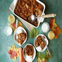 Pumpkin Bread Pudding With Dutch Honey Syrup_image