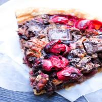 Chocolate Pecan Cranberry Pie_image