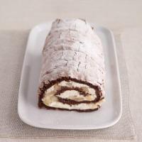Chocolate and pear meringue roulade_image