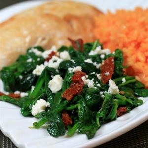 Christoph's Mediterranean Spinach and Sun Dried Tomato Dish_image