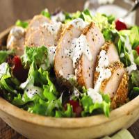 Blackened Chicken Salad with Creamy Black Pepper-Parmesan Dressing_image