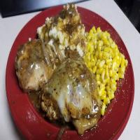 French Onion Chicken Thighs with Provolone_image