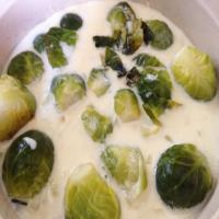 Brussels Sprouts with Cheese Sauce image