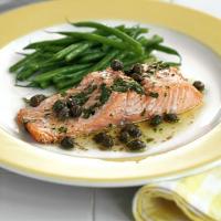 Buttery trout with capers image