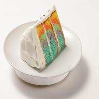 Two-Tiered Tie-Dyed Orange Cake image