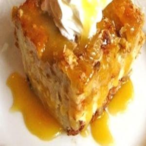 Coconut Bread Pudding with dried apricots_image