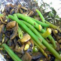 Baked Green Beans With Mushrooms & Pine Nuts image