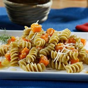 Veggie Rotini Pasta Salad with Roasted Butternut Squash and Citrus Dill Vinaigrette_image
