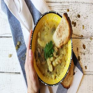 Homemade Chicken and Dumplings With Tortilla_image