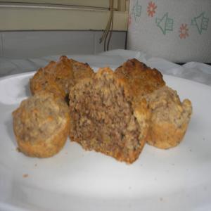 Healthy Apple Walnut Muffins With Flax Seed image