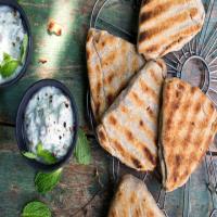 Date-Stuffed Parathas With Yogurt Dip_image