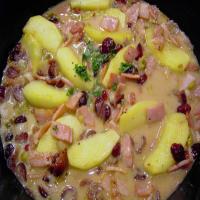 Chicken With Apple, Cranberry and Bacon image