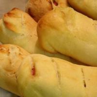 Frankfurters in homemade rolls image