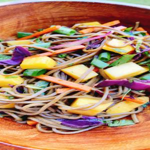 Cold Soba Noodles with Herbs and Mango_image