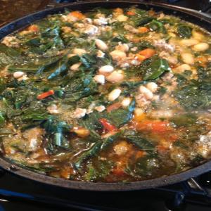 Sausage, White Bean, and Swiss Chard Soup Recipe - (4.5/5)_image