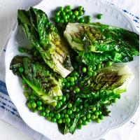 Griddled lettuce & peas_image