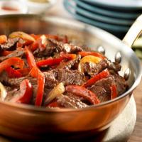 Steak with Bell Peppers_image