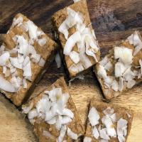 Tahini Protein Bars with Coconut and Oats image