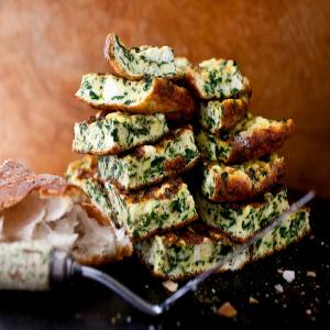 Ricotta and Spinach Frittata With Mint_image