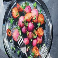 Roasted Radishes with Brown Butter, Lemon, and Radish Tops image