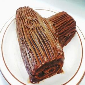 Stump on a Log Chocolate Cake image