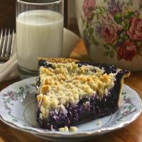 Homemade Wild Blueberry Pie with Crumb Top!_image