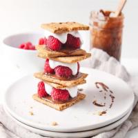 Raspberry and Coconut Cream-Chocolate Hazelnut S'mores_image