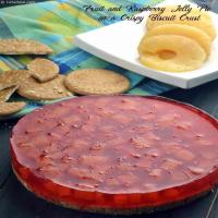 Fruit and Raspberry Jelly Pie On A Crispy Biscuit Crust_image