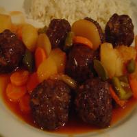 Sweet and Sour Meatballs (Oriental Sweet and Sour Meatballs)_image