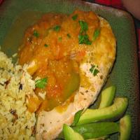 Salmon in Mango and Ginger Sauce_image