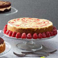 Swirled Raspberry & Chocolate Cheesecake_image