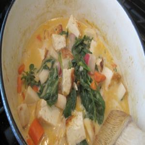 Thai Tofu With Zucchini, Red Bell Pepper and Lime_image