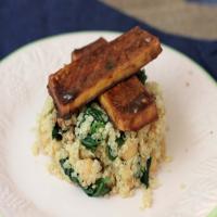Baked Tofu & Quinoa with Chickpeas and Spinach Recipe - (5/5)_image