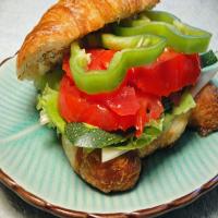 Vegetarian Croissant Sandwich image