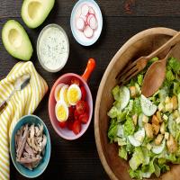 Summer Chef's Salad with Grilled Pork, Chicken, and Chimichurri Ranch Dressing_image