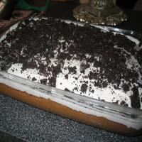 Oreo Cookies and Cream Cake With White Frosting image