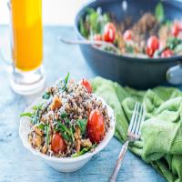Quinoa Stir Fry With Spinach & Walnuts image