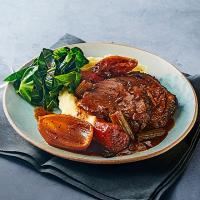 Slow cooker beef topside with red wine gravy image