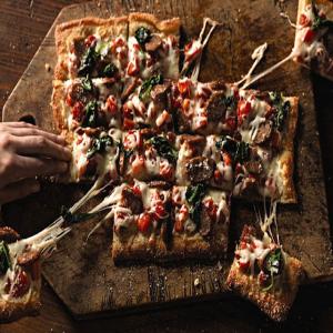 Sausage & Sweet Red Pepper Pizza_image