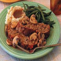 Meat Loaf with Sauteed Mushrooms_image