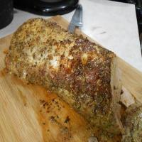 Roasted Pork Loin with bread crumb crust_image