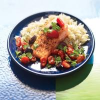 Tuscan Salmon with Rosemary Orzo image