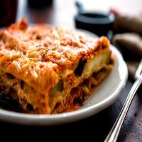 Lasagna With Tomato Sauce and Roasted Eggplant image