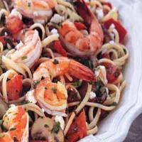 Linguine with Shrimp and Plum Tomatoes image