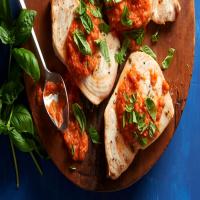 Broiled Swordfish with Oven-Roasted Tomato Sauce_image