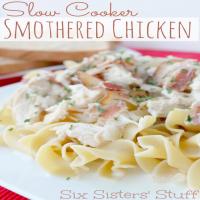 Slow Cooker Bacon Smothered Chicken Recipe image