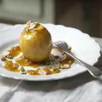 Baked apples with Calvados sauce image